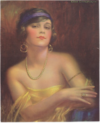 Original vintage calendar / poster art print from the 1920s-1940s